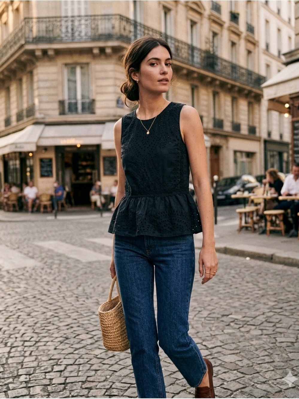 J Crew Eyelet Peplum Top